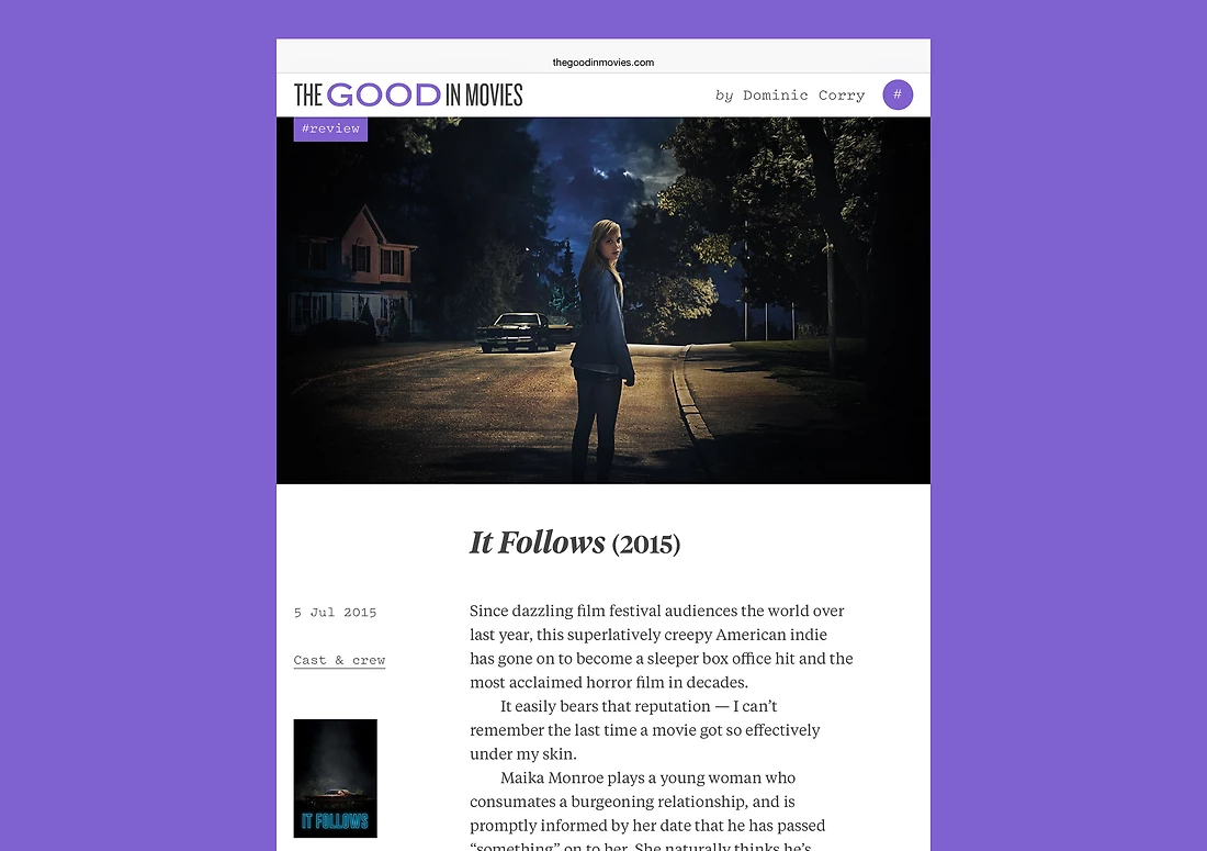 Detail image for The Good In Movies