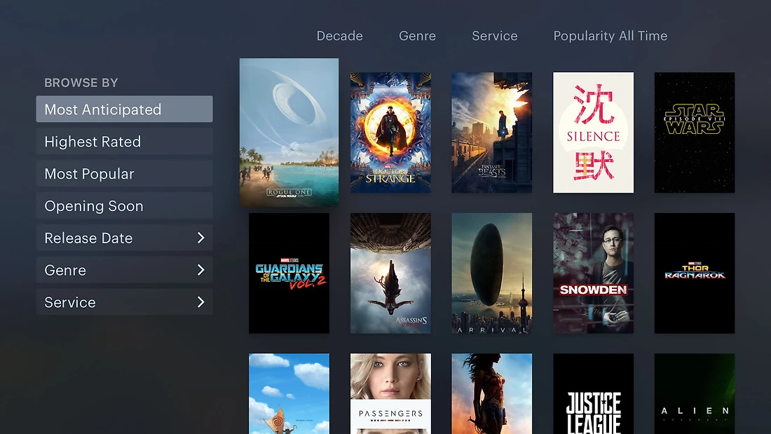 Detail image for Letterboxd for Apple TV