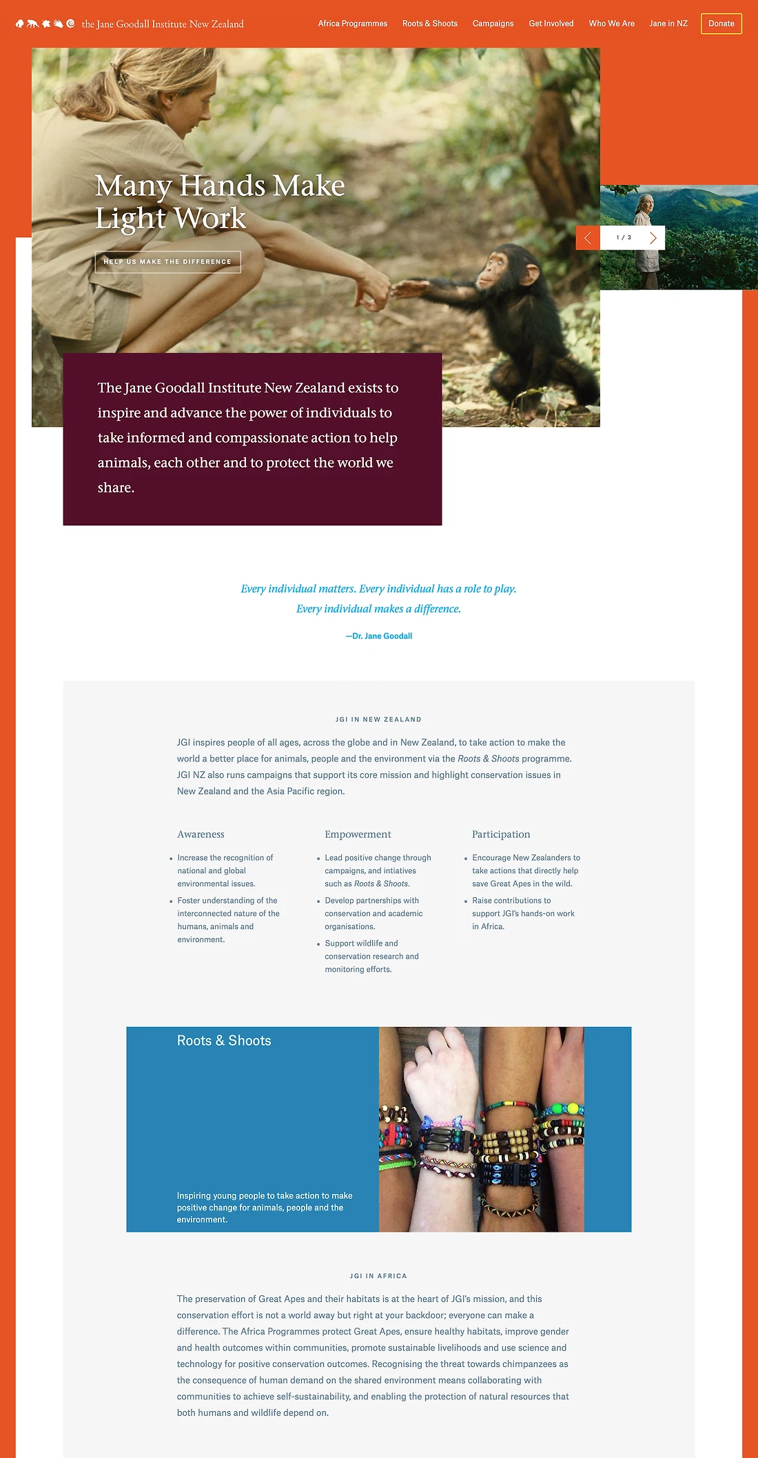 Detail image for Jane Goodall Institute