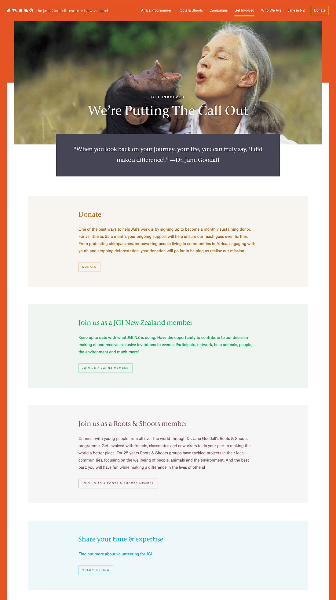 Detail image for Jane Goodall Institute