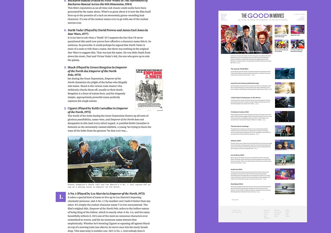 Detail image for The Good In Movies