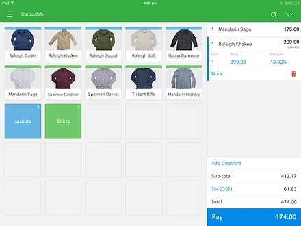 Tablet image for Vend Register