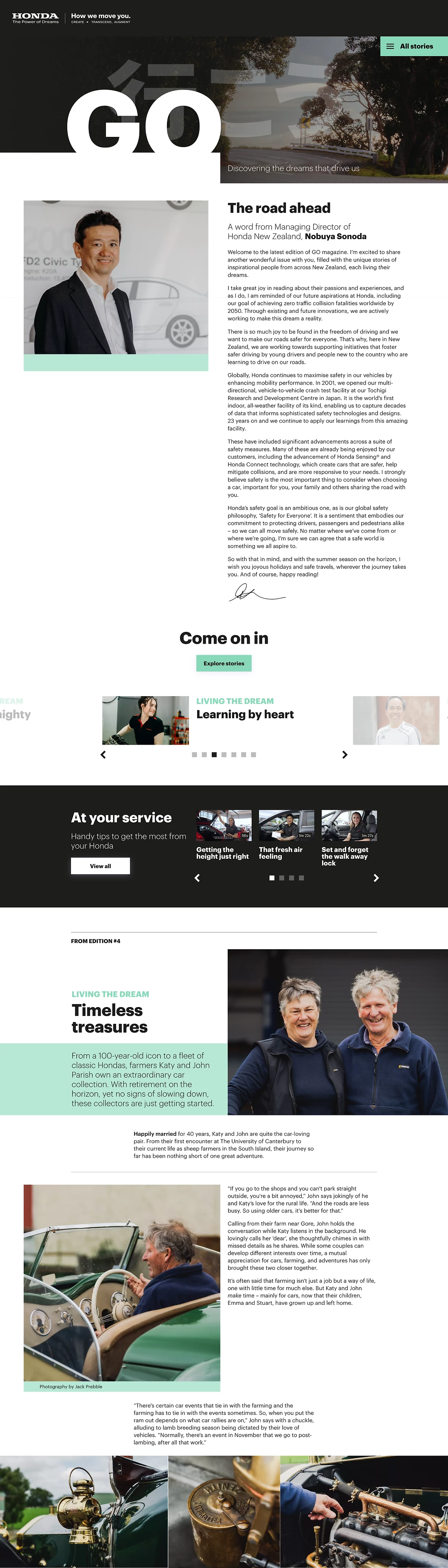 Detail image for Honda GO Magazine